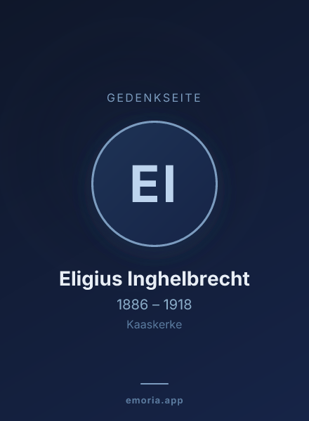 Gedenkportrait von Eligius Inghelbrecht