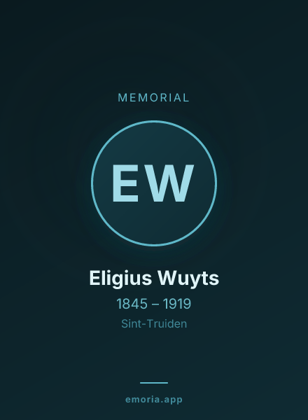 Memorial portrait of Eligius Wuyts