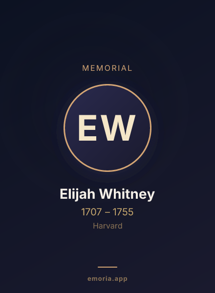 Memorial portrait of Elijah Whitney