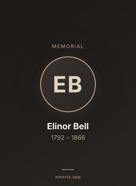Memorial portrait of Elinor Bell