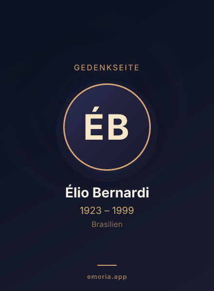 Gedenkportrait von Élio Bernardi