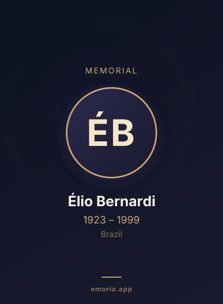 Memorial portrait of Élio Bernardi
