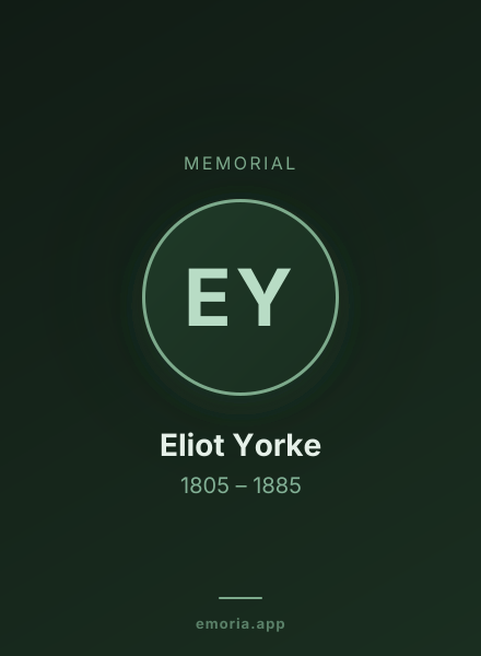 Memorial portrait of Eliot Yorke