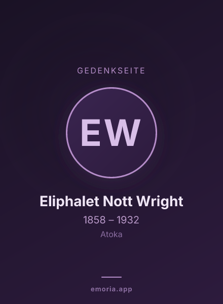 Gedenkportrait von Eliphalet Nott Wright