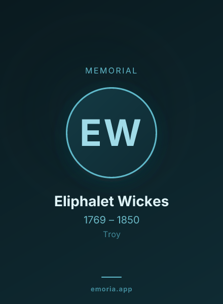 Memorial portrait of Eliphalet Wickes