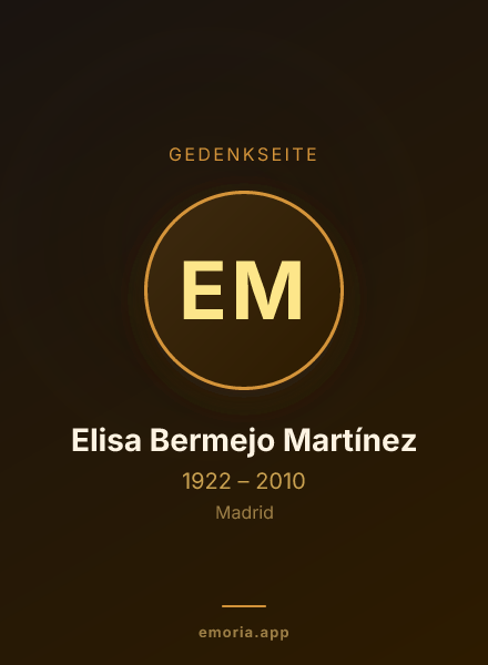 Gedenkportrait von Elisa Bermejo Martínez