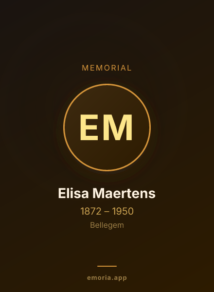 Memorial portrait of Elisa Maertens