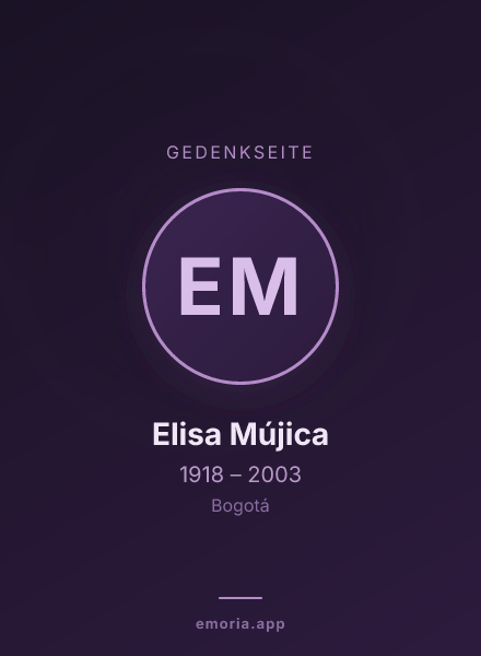 Gedenkportrait von Elisa Mújica