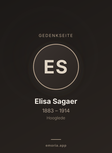 Gedenkportrait von Elisa Sagaer