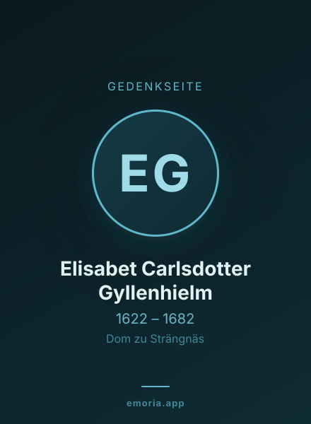 Gedenkportrait von Elisabet Carlsdotter Gyllenhielm