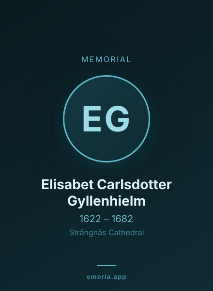Memorial portrait of Elisabet Carlsdotter Gyllenhielm