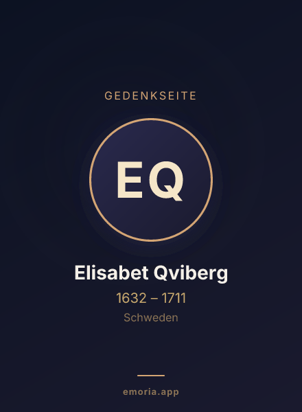 Gedenkportrait von Elisabet Qviberg
