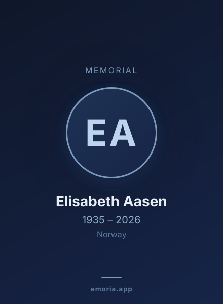 Memorial portrait of Elisabeth Aasen