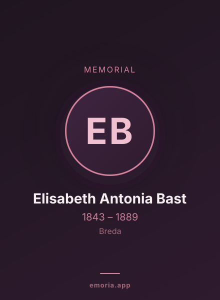 Memorial portrait of Elisabeth Antonia Bast