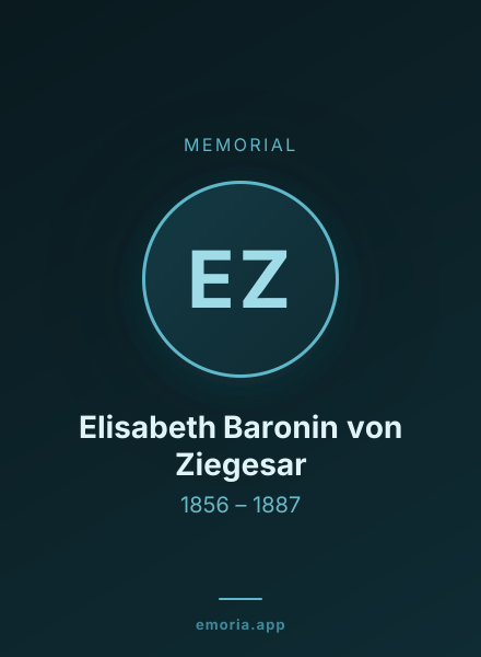 Memorial portrait of Elisabeth Baronin von Ziegesar