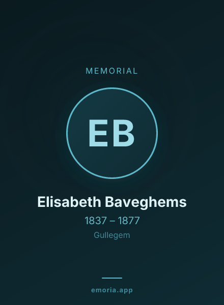 Memorial portrait of Elisabeth Baveghems