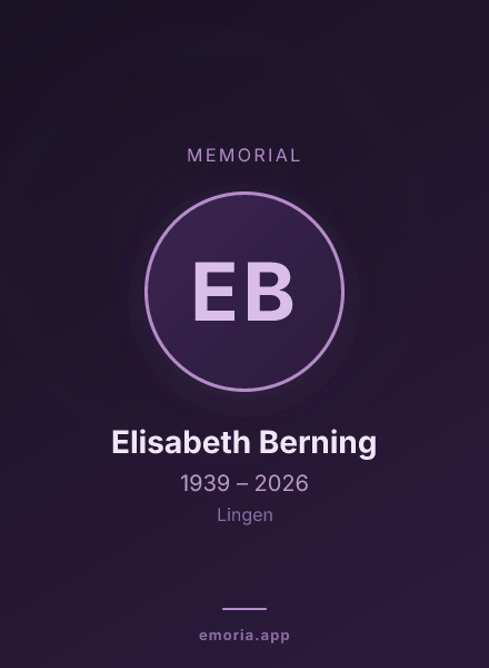 Memorial portrait of Elisabeth Berning