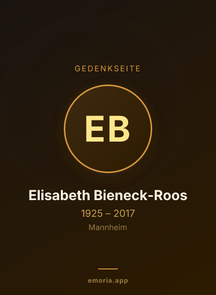 Gedenkportrait von Elisabeth Bieneck-Roos