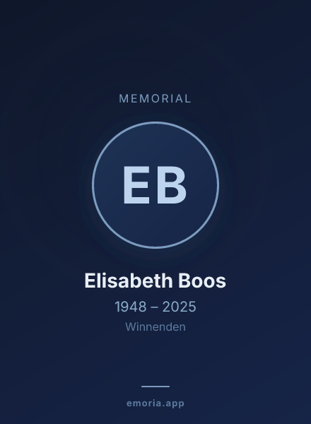 Memorial portrait of Elisabeth Boos