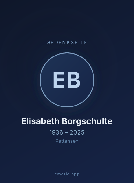 Gedenkportrait von Elisabeth Borgschulte