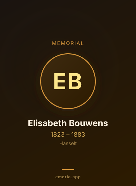 Memorial portrait of Elisabeth Bouwens