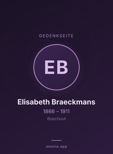 Gedenkportrait von Elisabeth Braeckmans
