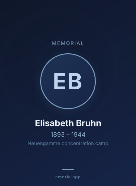 Memorial portrait of Elisabeth Bruhn