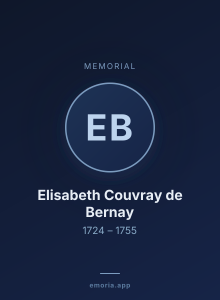 Memorial portrait of Elisabeth Couvray de Bernay