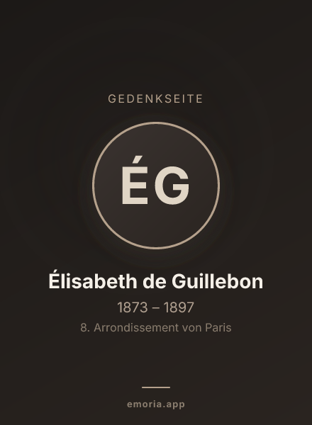 Gedenkportrait von Élisabeth de Guillebon