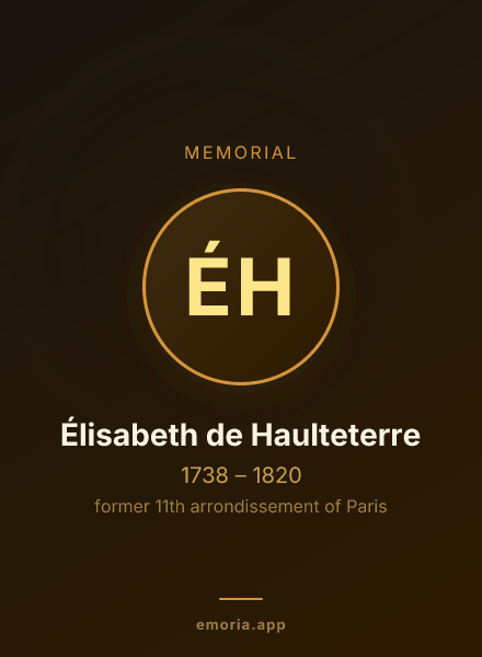 Memorial portrait of Élisabeth de Haulteterre
