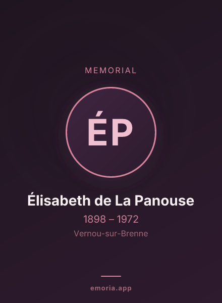 Memorial portrait of Élisabeth de La Panouse