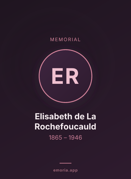 Memorial portrait of Elisabeth de La Rochefoucauld