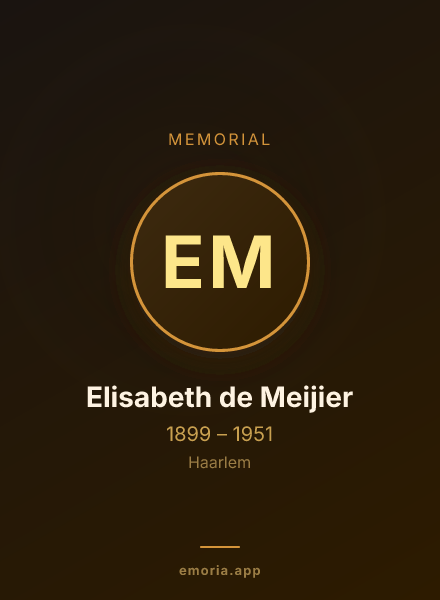 Memorial portrait of Elisabeth de Meijier