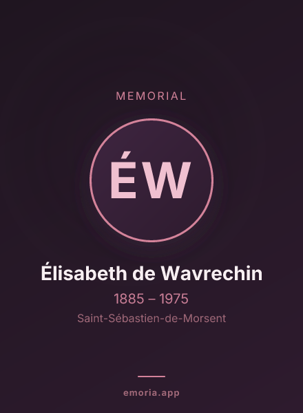 Memorial portrait of Élisabeth de Wavrechin