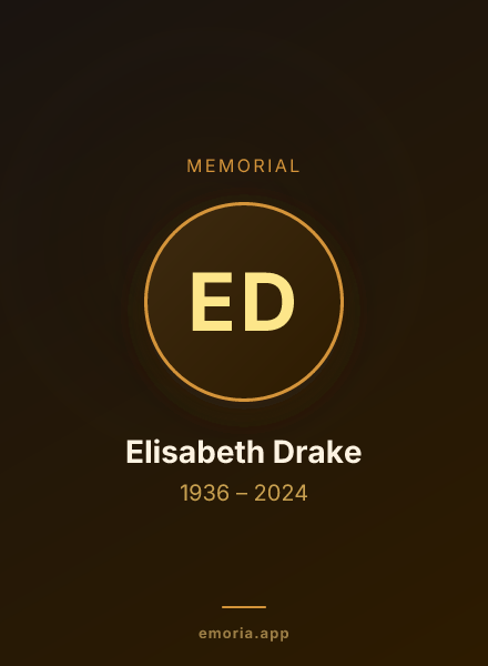 Memorial portrait of Elisabeth Drake