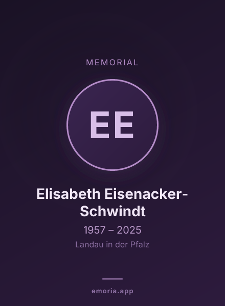 Memorial portrait of Elisabeth Eisenacker-Schwindt