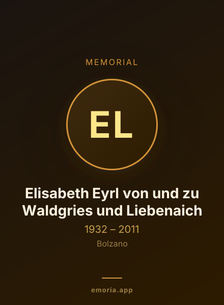 Memorial portrait of Elisabeth Eyrl von und zu Waldgries und Liebenaich