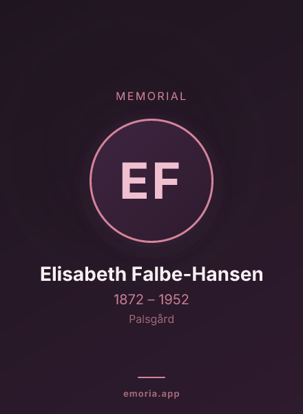 Memorial portrait of Elisabeth Falbe-Hansen