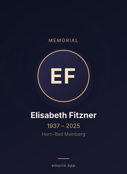 Memorial portrait of Elisabeth Fitzner