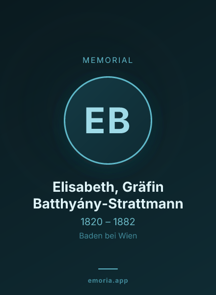Memorial portrait of Elisabeth, Gräfin Batthyány-Strattmann