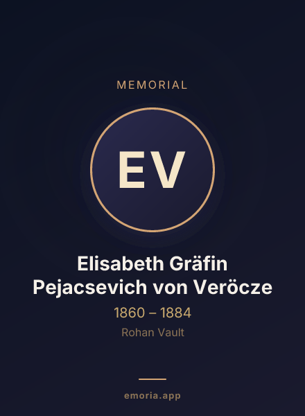 Memorial portrait of Elisabeth Gräfin Pejacsevich von Veröcze