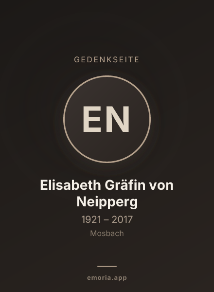 Gedenkportrait von Elisabeth Gräfin von Neipperg