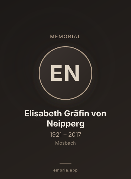 Memorial portrait of Elisabeth Gräfin von Neipperg