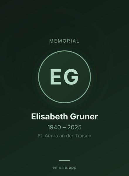 Memorial portrait of Elisabeth Gruner