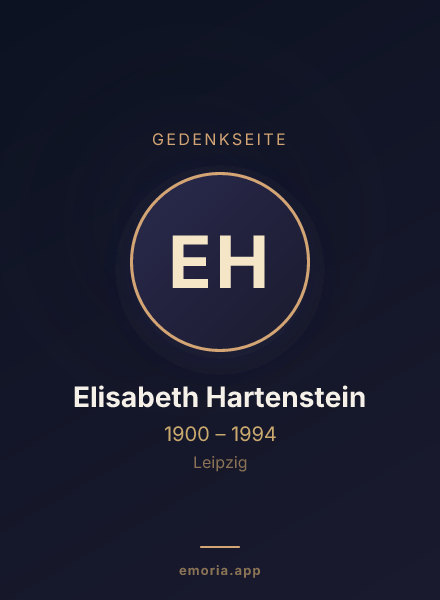 Gedenkportrait von Elisabeth Hartenstein