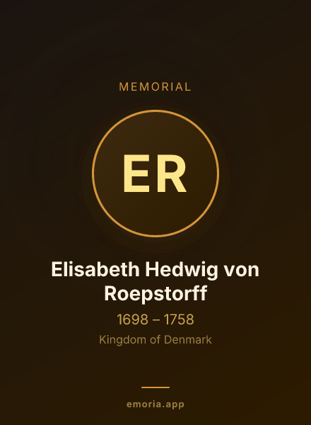 Memorial portrait of Elisabeth Hedwig von Roepstorff