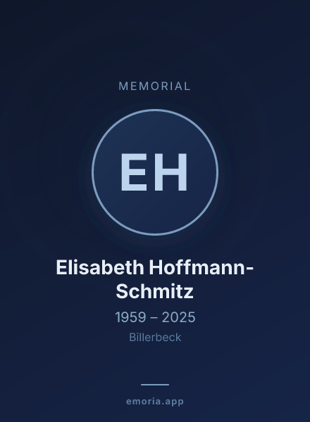 Memorial portrait of Elisabeth Hoffmann-Schmitz