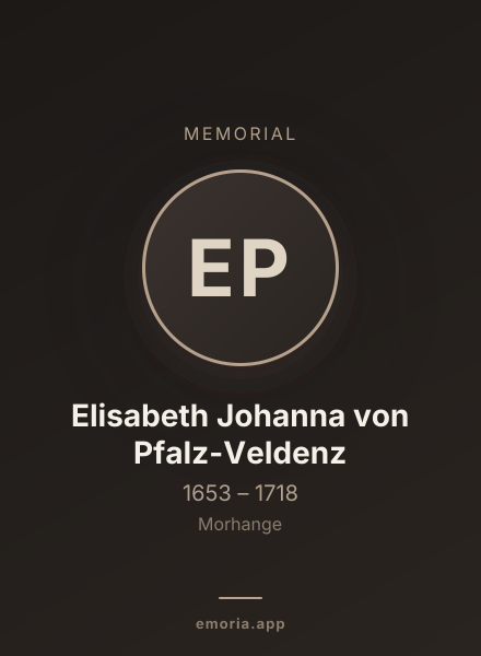 Memorial portrait of Elisabeth Johanna von Pfalz-Veldenz