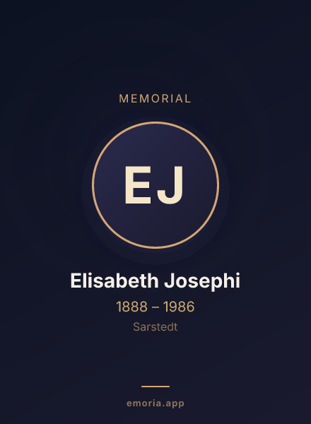 Memorial portrait of Elisabeth Josephi