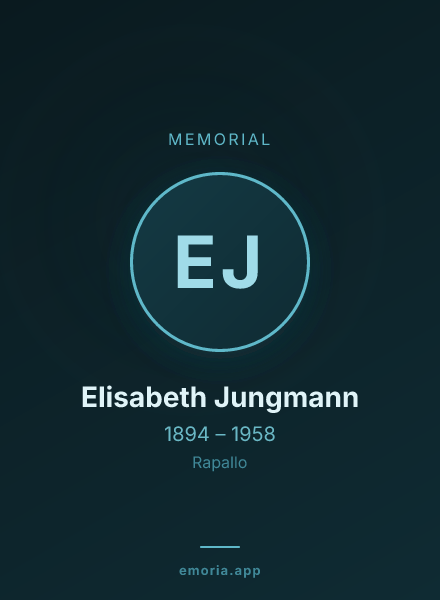 Memorial portrait of Elisabeth Jungmann